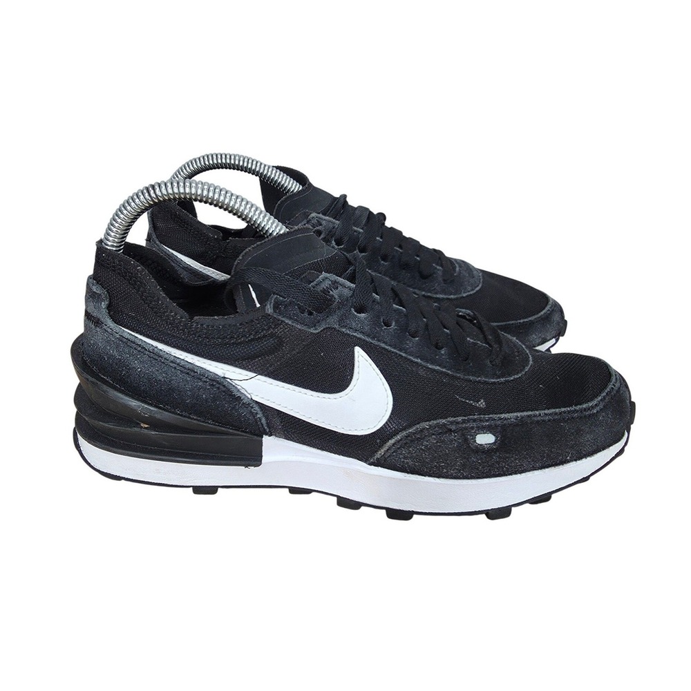 Nike Waffle One Running Shoes Womens 8.5 Black Sneakers Athleisure DC2533-001